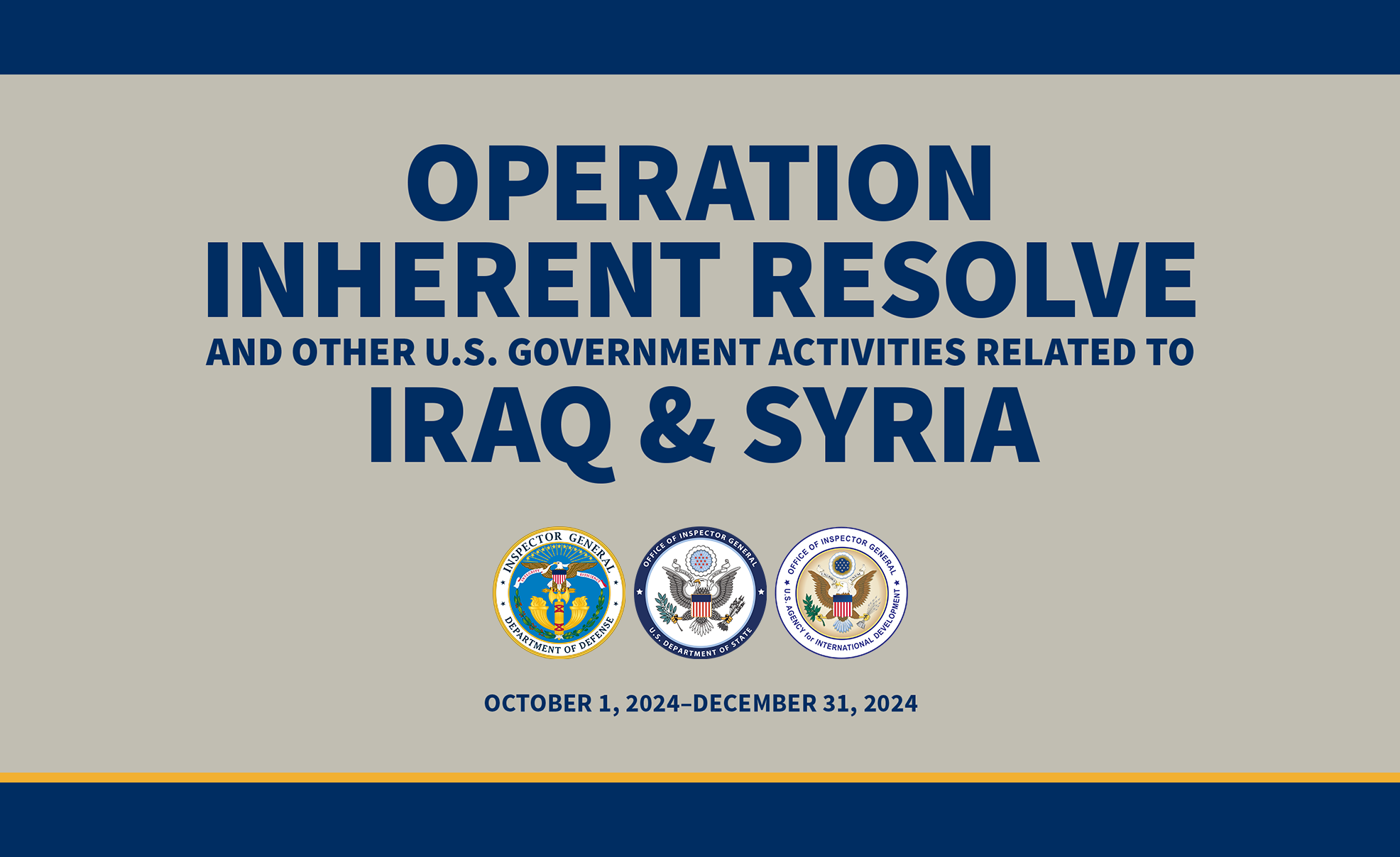 Operation Inherent Resolve (OIR)